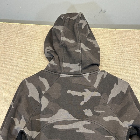 Athleta Triumph Printed Hoodie Women's Small Gray Camo Full Zip Performance Gym - Picture 15 of 15